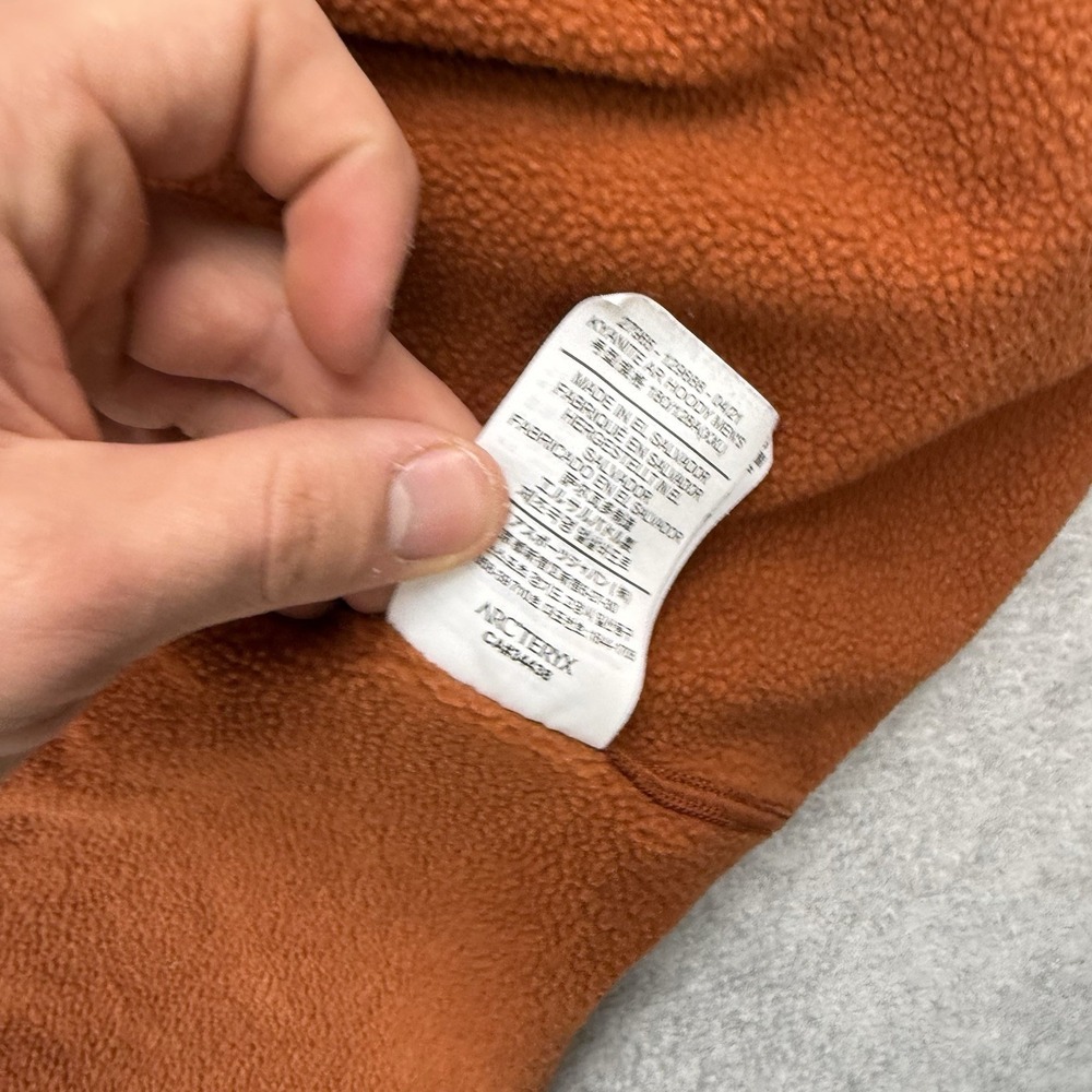 Arc'teryx Kyanite Hoody Men's Orange XXL Fleece Mid Weight Layer Jacket 2xl ** - Picture 9 of 12